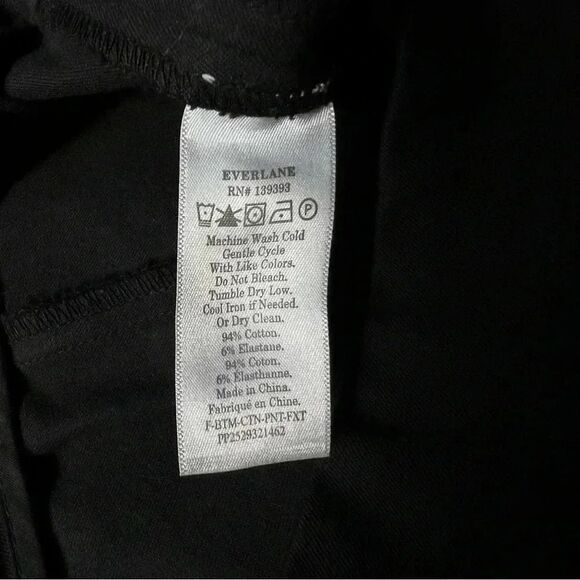 Everlane Black The Lightweight Straight-Leg Crop Size 4 - Picture 8 of 8